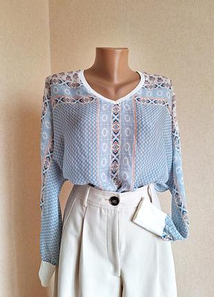 Блуза шелковая ivi collection блузка блузочка рубашка шелк натуральный шелк бохо стиль