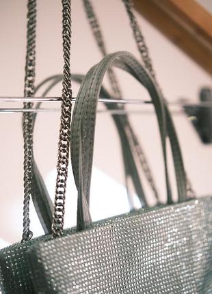 Сумка зі стразами zara 5