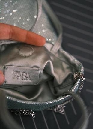 Сумка зі стразами zara 6