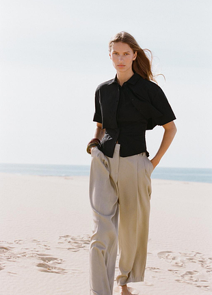 Прямі штани із защіпами розмір м