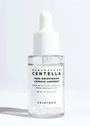 Ампульна сироватка із центеллою для сяйва шкіри skin1004 madagascar centella tone brightening capsule ampoule 30ml
