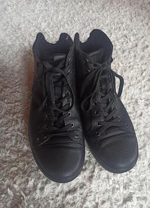 Мужские кеды туфли кожаные