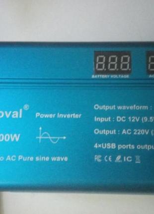 Инвертор 12v 220v foval 3000w киев 2