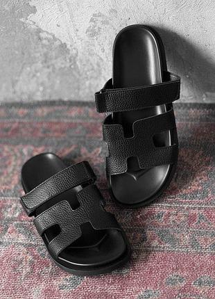 Женские тапки herni black