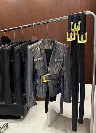 Косуха кожаная куртка пиджак ивсен лоран saint la*rent