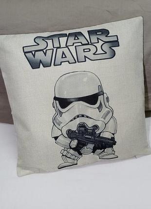 Декоративная наволочка на подушку star wars размер 44 х 44 см