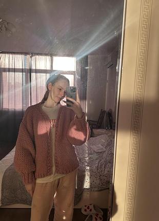 Вʼязаний кардиган ручної роботи