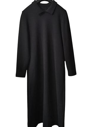 Вязаное шерстяное платье винтаж платье поло шерсть трикотаж ссср