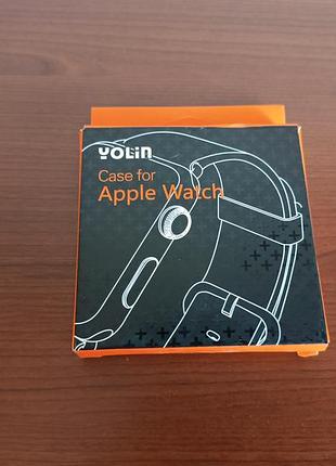 Захисні кейси для годинника apple watch series 7(45 мм) /yolin/ 2шт.+набір серветок