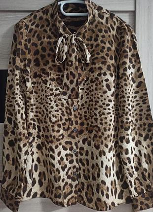 Dolce &gabbana красивая шелковая блуза ,есть дефект ❗❗❗