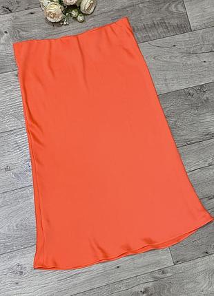 Яркая сатиновая юбка river island, р.l-xl