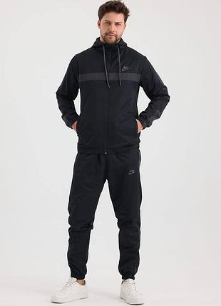 Чоловічий спортивний костюм з плащівки з олімпійкою nike