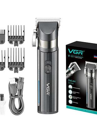 Акумуляторна машинка для стрижки vgr v-687