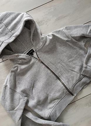 Короткая толстовка худи топ, размер с