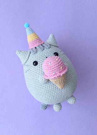 Іграшка пушин кіт ручна робота, pusheen the cat
