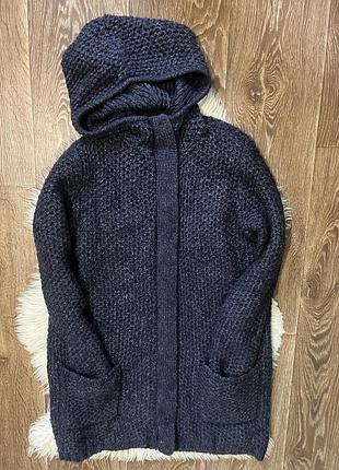 Тепла кофта з капюшоном