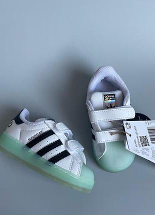 Кросівки адідас суперстар з мигалками