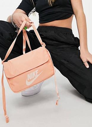 Нова персикова кросбоді сумка nike