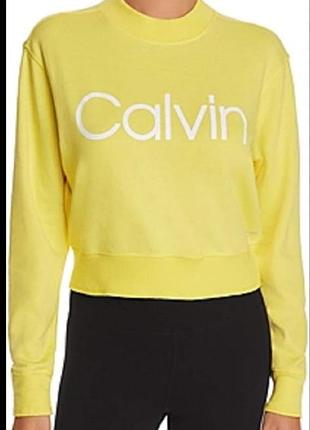 Жіночий світшот calvin klein, жовтий, розмір м
