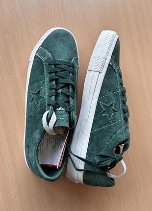 Кросівки converse замша зелені нові