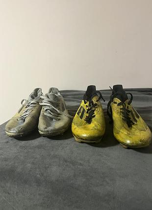 Бутси футбольні, вживані, в задовільному стані, розмір 39(устілка 25см), розмір 42( устілка 27см), adidas