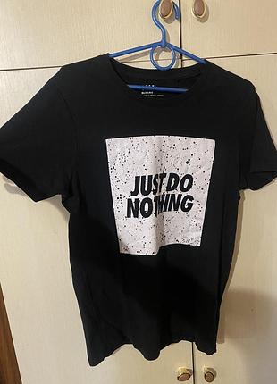 Футболка бавовняна подовжена пряма чорна  slim fit fb sister s