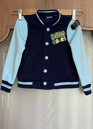 Утепленная толстовка бомбер на мальчика lupilu