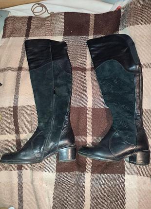 Женские сапожки на среднем каблуке р37 vera gomma