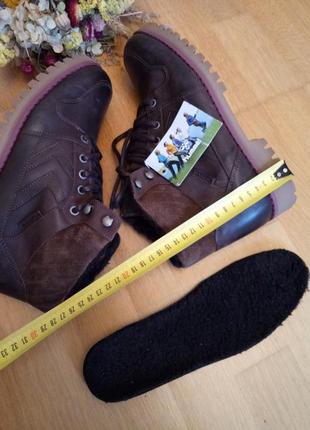Зимові шкіряні ботінки ботинки черевики hummel nordic 🏃7 фото