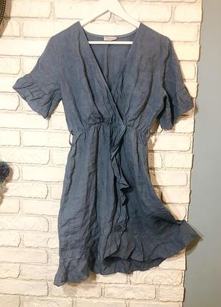 Лляне плаття р. 40 (l) 🇮🇹 італія