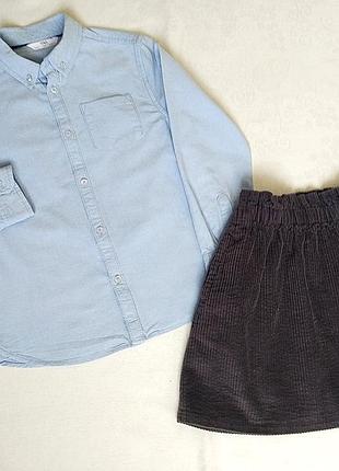 Стильная блуза в школу для девочки m&amp;s (marks &amp; spencer), 8-9 лет