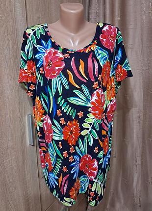 Футболка жіноча натуральна великого розміру 100% віскоза