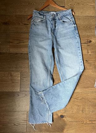 Джинси прямі висока посадка