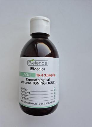 Дерматологічний акне-тонік bielenda dr medica acne dermatological anti-acne liquid tonic