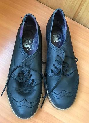 Туфли кожаные для мальчика 37р (4) стелька 23см