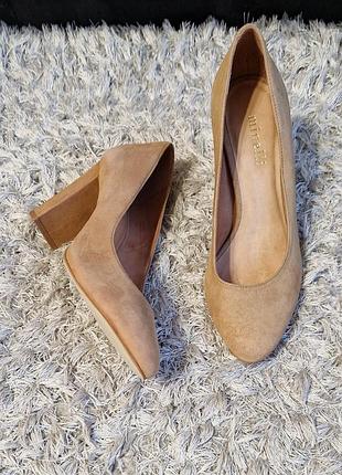 Туфельки najya minelli нат.замша р.36/37. *Распаловка.