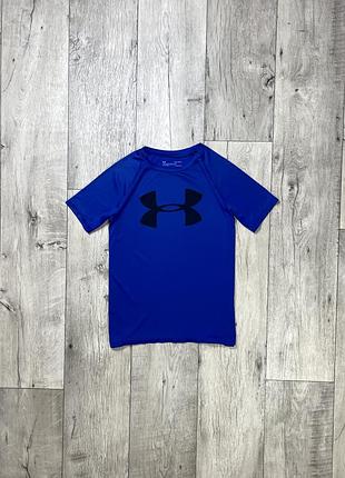 Under armour heatgear футболка 13-14 лет 164 см подростковая синяя