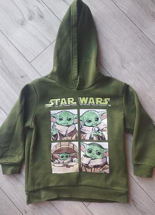 Реглан/худи на мальчика йода( звездные войны) 110116 см