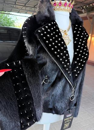 Норковая шуба авиатор