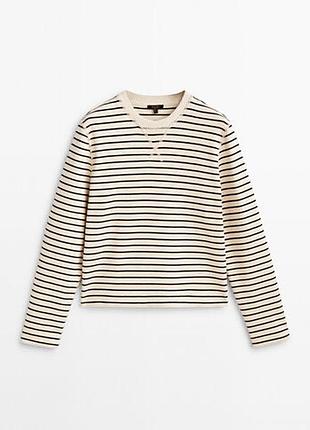 Бавовняний жіночий  світшот тільник бренд massimo dutti
