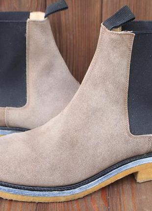 Черевики челсі arket замша швеція 43р ботинки