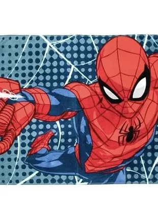 Большое полотенце для ванны marvel spiderman с петлей для шкафчика, красный, синий, 69х137 см