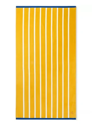 Полотенце хлопковое ralph lauren theo пляжное 94х168 см желтое