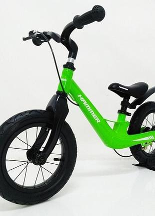 Велобіг дитячий hammer 12 дюйм., дитячий беговел-велосипед, біговел для хлопчика, yj-381 дитячий біговел