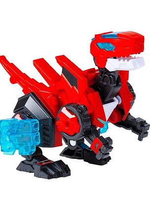Динозавр-трансформер dinoster — червоний раптор-бот