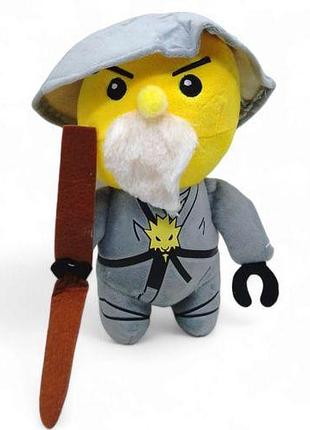Мягкая игрушка ниндзяго 25 см серый