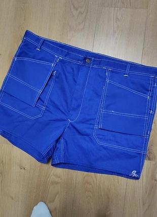 Шорты мужские рабочие синие широкие regular fit man, размер 4xl 5xl