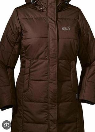 Теплое женское пальто куртка jack wolfskin