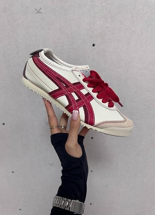 Asics onitsuka tiger cream / red