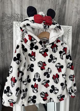 Дуже теплий светр плюшевий светр кофта плюш кофт з вушками плюшева кофта з minnie mouse